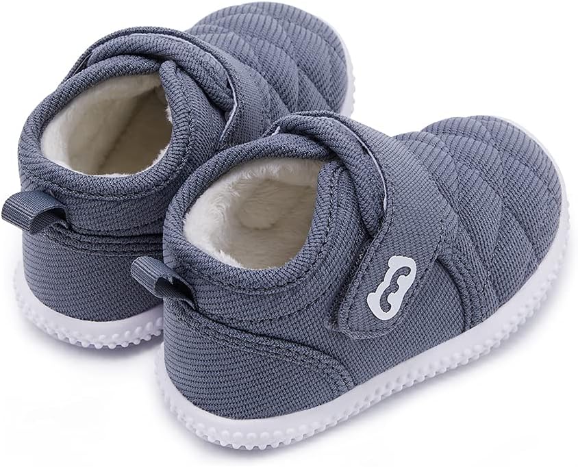 BMCiTYBM Toddler Baby Winter Snow Boots Boy Girl Faux Fur Warm Non Slip First Walking Infant Shoes