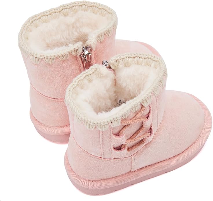BMCiTYBM Girls Boys Snow Boots Warm Winter Fur Lined Baby Shoes (Infant/Toddler/Little Kid)