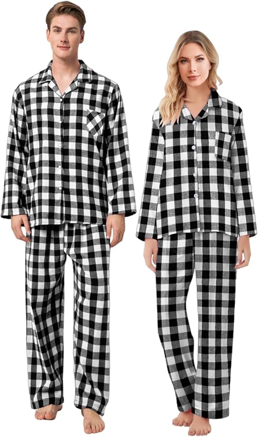 Schbbbta Family Matching Pajamas Holiday Sleepwear Long Sleeve Pjs Sets