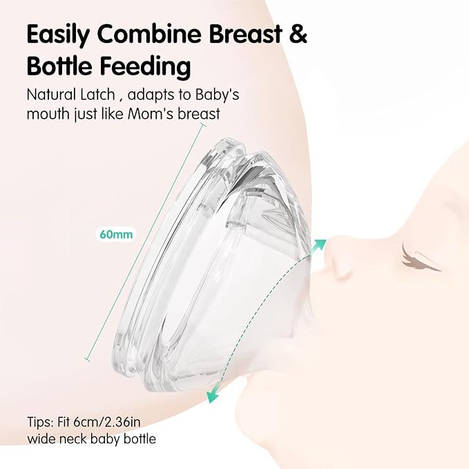 Silicone Natural Response Nipples, Fast Flow (L), 6+ Months, 4 Counts