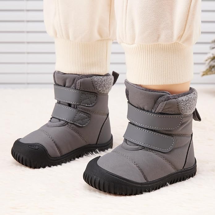 BMCiTYBM Toddler Baby Winter Snow Boots Boy Girl Faux Fur Warm Non Slip First Walking Infant Shoes