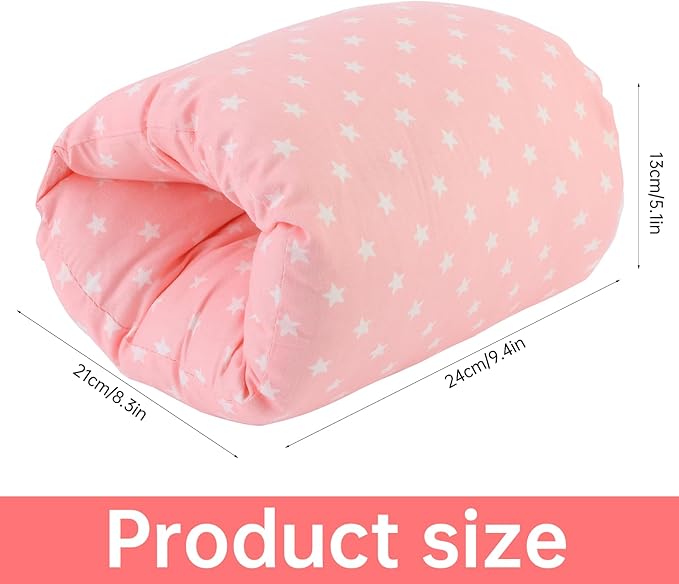 Nursing Arm Pillow with Detachable Magic Tape,Soft Cotton Bottle Nursing Arm Pillows for Newborn,Breastfeeding Pillows for More Support for Mom and Baby,Ergonomic Feeding Pillow