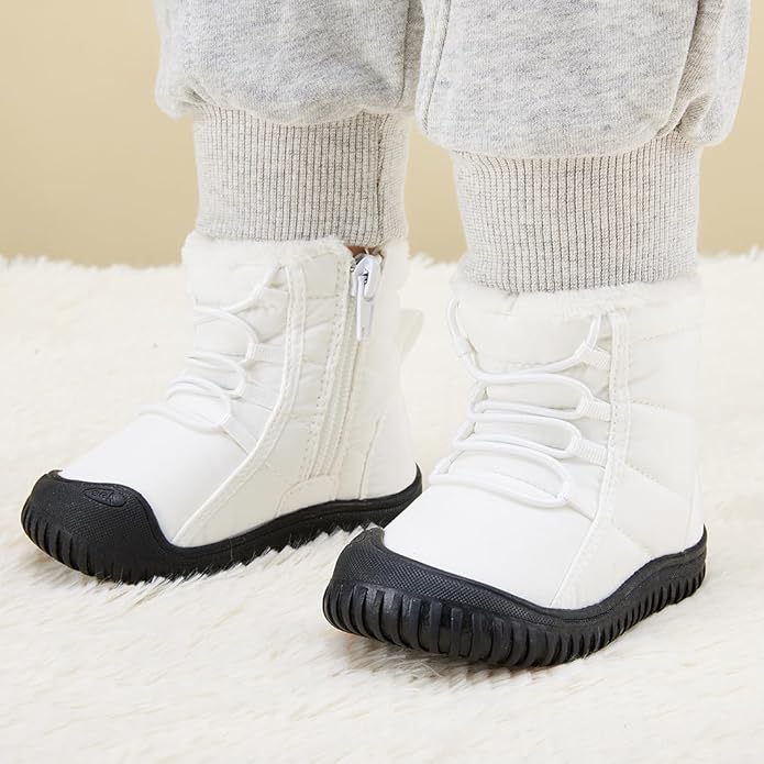 BMCiTYBM Toddler Baby Snow Boots Winter Shoes Boys Girls Cold Weather Baby Faux Fur Shoes