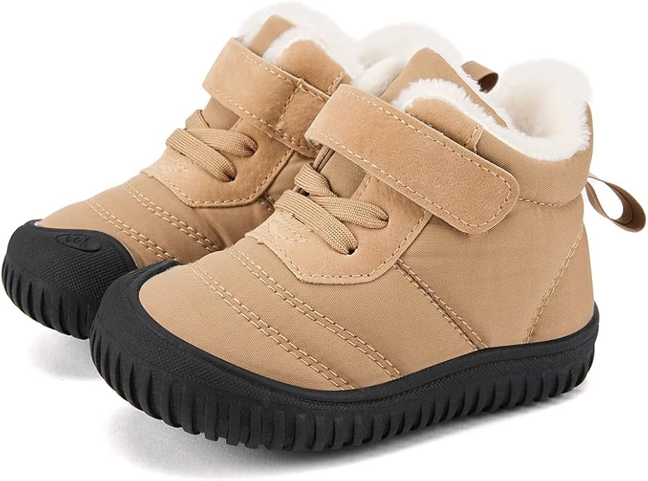 BMCiTYBM Toddler Baby Snow Boots Winter Shoes Boys Girls Cold Weather Baby Faux Fur Shoes