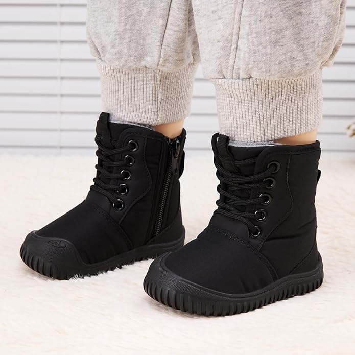 BMCiTYBM Toddler Baby Winter Snow Boots Boy Girl Faux Fur Warm Non Slip First Walking Infant Shoes