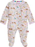 Magnetic Me Girls Modal Magnetic Baby Footie Pajamas | Silky Soft Modal Fabric | Baby Sleepers Available Sizes PRE - 24M