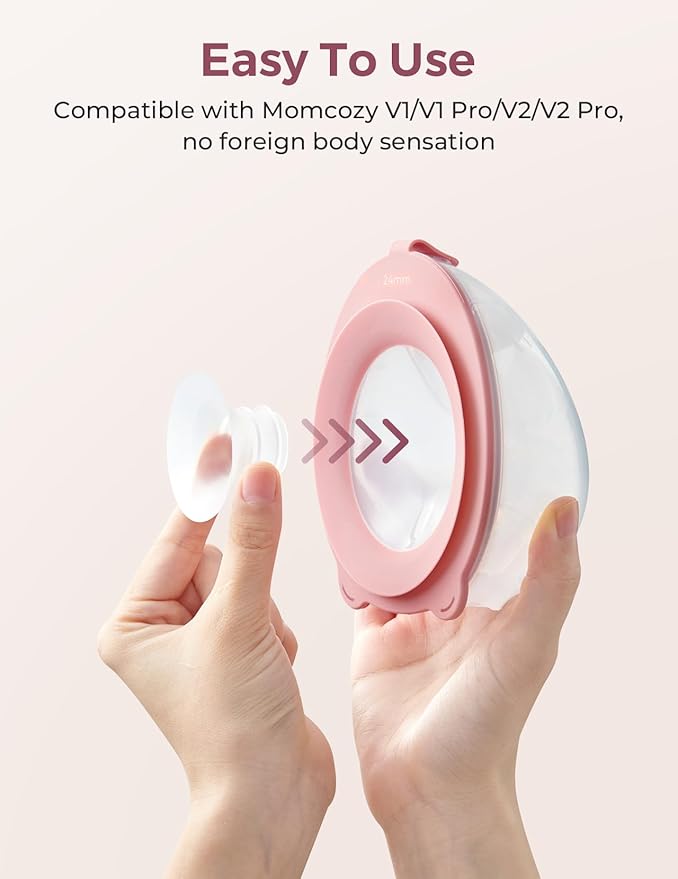 Momcozy Original V1 Pro/V2 Pro Breast Pump Replacement Accessories,Flange Insert 15mm Only for Momcozy V1 Pro/V2 Pro 4PCS