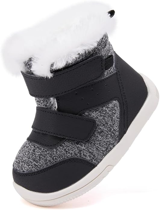 BMCiTYBM Toddler Baby Winter Snow Boots Boy Girl Faux Fur Warm Non Slip First Walking Infant Shoes