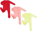 HAPIU Rayon from Bamboo Baby Footed Pajamas, 2 Way Zipper YKK, Footie for Baby Boy Girls, Newborn-24 Months