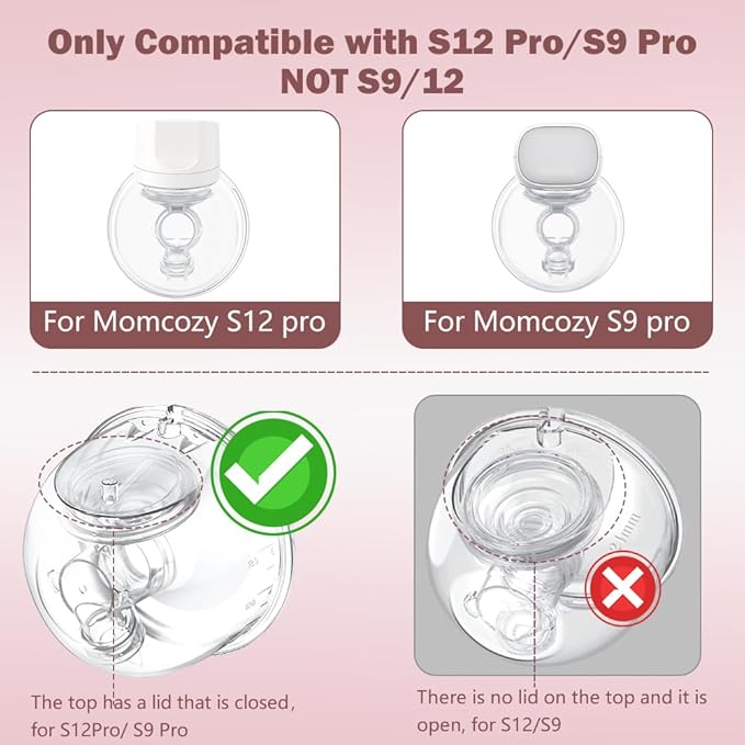 1pcs Beast Pump Milk Collector Cup Only Compatible with Momcozy S12 Pro/S9 Pro Breast Pump,NOT for S9/S12, S12Pro/S9pro Wearable Breast Pump Replacement Accessories