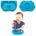 Nummy BOWL - Pure Silicone Bowl with Hidden Suction Cup for Babies and Toddlers | BPA and Phthalate Free | Microwave and Dishwasher Safe | Great Baby Gift (Blue, Puppy Pal Collection)