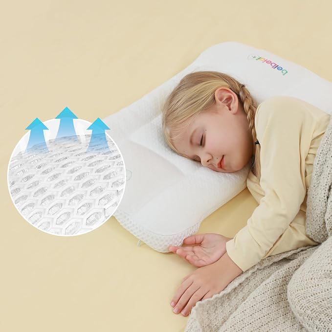 Kids Pillow, Kids Pillows for Sleeping, Baby Pillow, Toddler Pillows, Baby Pillows for Sleeping for Newborn, Toddler Pillow 1-6 Year Old, Machine Washable (3-6 Years Old)