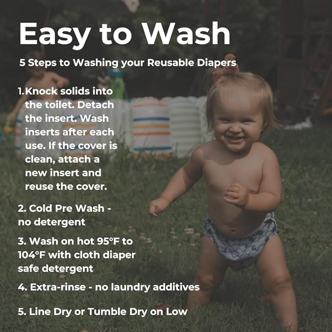 Nora's Nursery Reusable Swim Diapers and Wet Bag - One Size Fully Adjustable - Seaside Unisex 3 Pack with Wet Bag