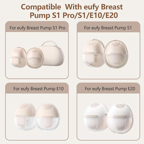 6pcs Duckbill Valves Compatible with eufy S1 Pro/S1/E10/E20 Wearable Breast Pump, Replace for eufy Pump Original Parts Duckbill Valve, Leak-Proof and Dust-Proof Breast Pump Replacement Parts