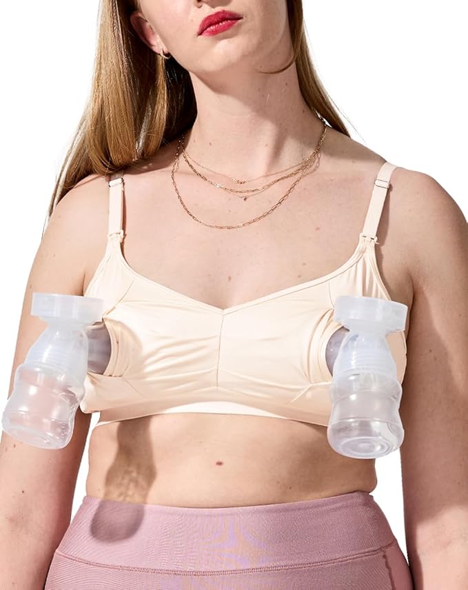 Bodily The Do Anything Nursing Bra for Breastfeeding & Hands Free Pumping, Wireless, Adjustable Maternity Bra
