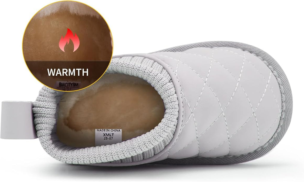 BMCiTYBM Girls Boys Snow Boots Warm Winter Fur Lined Baby Shoes (Infant/Toddler/Little Kid)