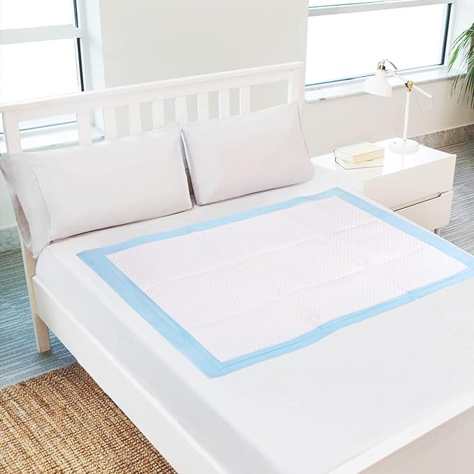 Disposable Bed Pads for Incontinence 23" x 36" - 20 Count, Leak-Proof Chucks Pads for Adults, Kids and Pets, Absorbent Disposable Underpads, Incontinence Bed Pads Disposable for Beds