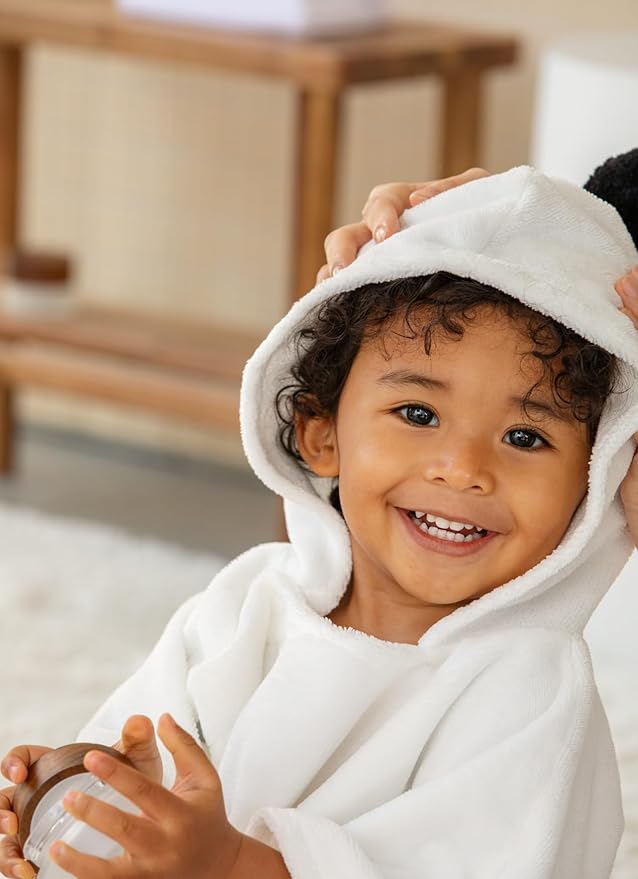 Konny Baby Hooded Towel Rayon from Bamboo Cotton Baby Bath Beach Towel Hooded Poncho, Oeko-TEX, Ultra Soft & Quick-Dry, Newborn Boys Girls Toddler (Mint, Small)