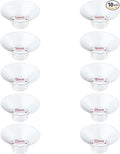 Flange Insert 10PCS 14/16/18/20/22mm*2 Compatible with Momcozy M9/M6/M5/S12 Pro/V1 Pro/V2 pro, Spectra/Medela/Elvie/NCVI/TSRETE/eufy/Lansinoh/Paruu/MomMed Breast Pump 24mm Shields/Flanges