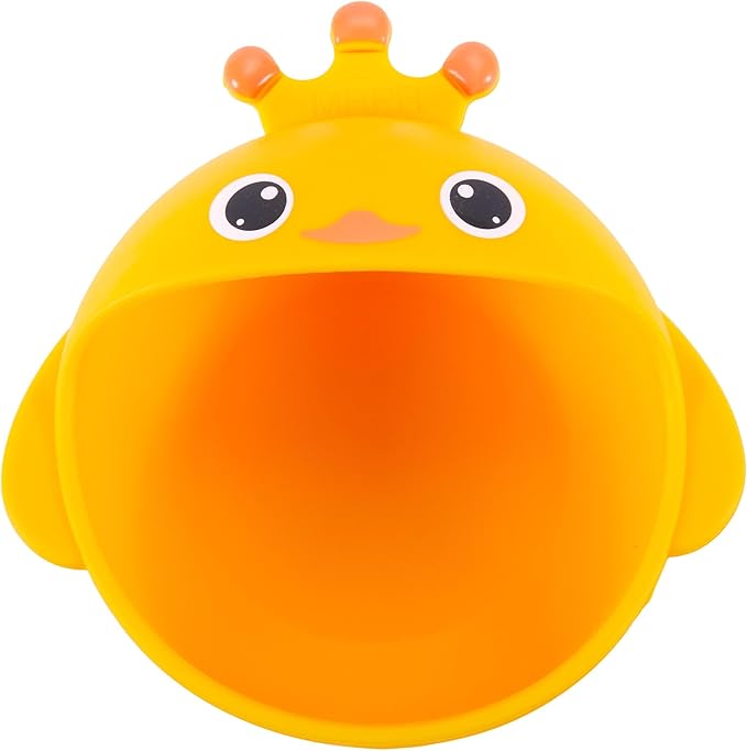 MRPR Quack & Snack Silicone Duck Bowl - Baby & Toddler Suction-Bowl - BPA, Lead, and Phthalate Free, Microwave & Dishwasher safe - Mess-Free Mealtime - Fun & Durable Snack-bowl for Kids