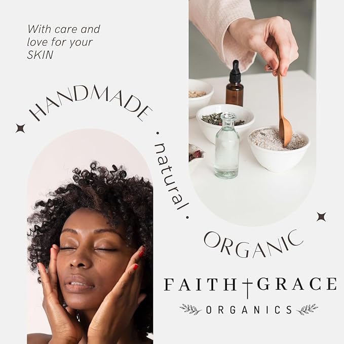 Faith and Grace Organics, Organic Nipple Balm, Safe for Nursing, Soothing Balm for Breastfeeding Mothers, Postpartum Essentials, 1 oz Glass Jar.