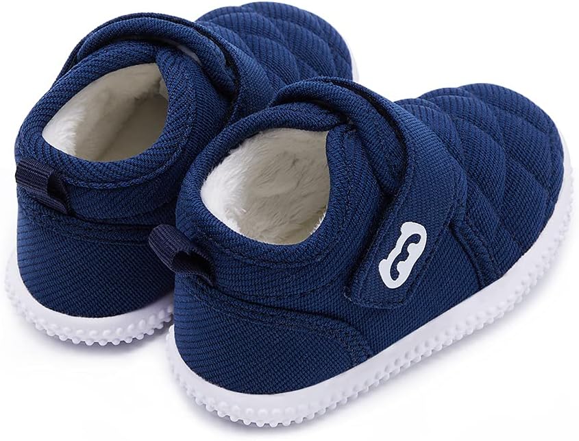 BMCiTYBM Toddler Baby Winter Snow Boots Boy Girl Faux Fur Warm Non Slip First Walking Infant Shoes