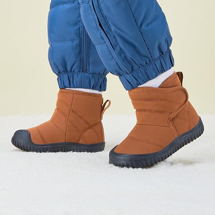 BMCiTYBM Toddler Baby Snow Boots Winter Shoes Boys Girls Cold Weather Baby Faux Fur Shoes