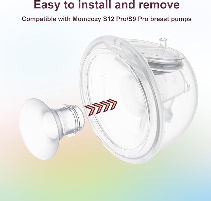 2pcs Flange Inserts 13mm for 9mm-11mm Nipple Size,Fits for Momcozy S12 Pro/S9 Pro/M5,S9/S12/S19/S21/S23,Elvie,Willow,lansinoh,Medela,Spectra,TSRETE,kmaier,MomMed Breastpump 24mm Flange,Down to 13mm