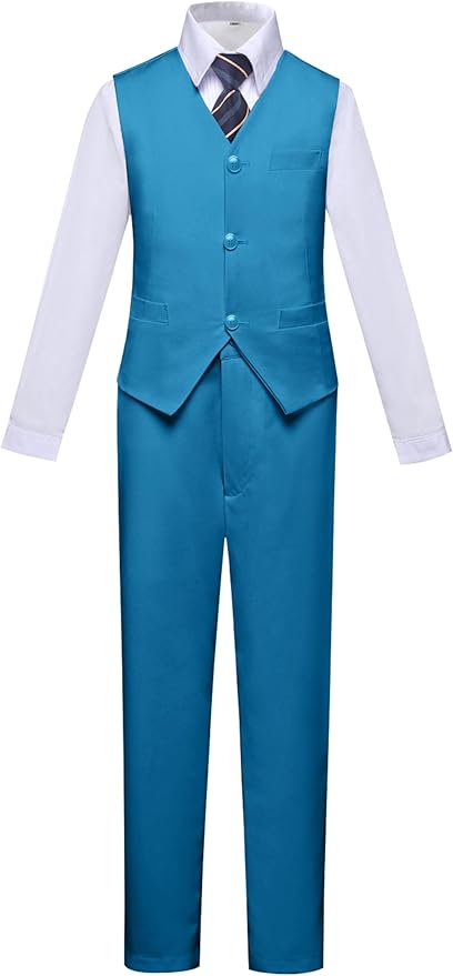 Visaccy Boys Suits Slim Fit Dress Clothes Ring Bearer Outfit