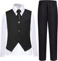 Boys Vest Set Formal Dress Suits Wedding Outfit Dresswear