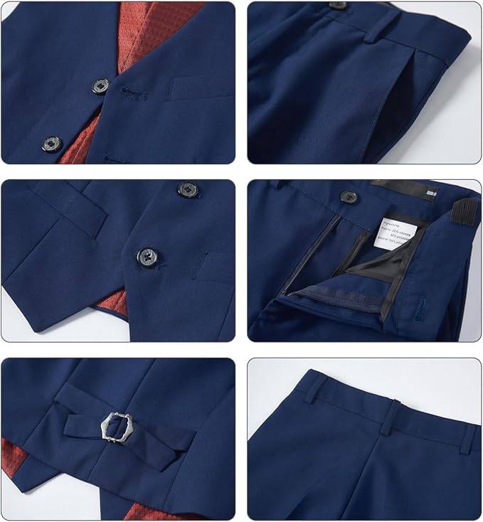 Boys Vest Set Formal Dress Suits Wedding Outfit Dresswear