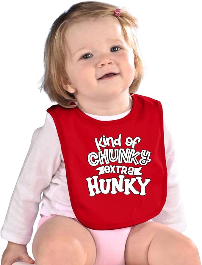 Wild Bobby Kind of Chunky Extra Hunky Humor Infant Premium Jersey Baby Bib