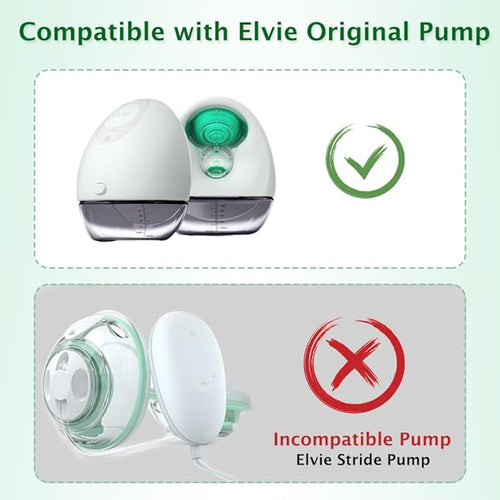 6pcs Silicone Duckbill Valves Compatible with Elvie Wearable Breast Pump, for Elvie Breast Pump Replacement Accessories, BPA Free, Same as Original