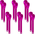 TalkTools Bumpy Magenta Spoons | Provides Oral Awareness During Feeding | Encourages Lip Closure | Normalize Acceptance of Foods with a Variety of Textures - 12 Pack
