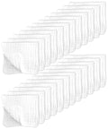SWEET DOLPHIN 24 Pack Muslin Burp Cloths Large 100% Cotton Hand Washcloths for Baby - Baby Essentials Extra Absorbent and Soft Boys & Girls Milk Spit Up Rags for Newborn Registry - White, 20" X10"