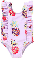 Newborn Baby Girl Ruffle Swimsuit Infant Toddler One Piece Floral Bikini Beach Bathing Swimwear Set