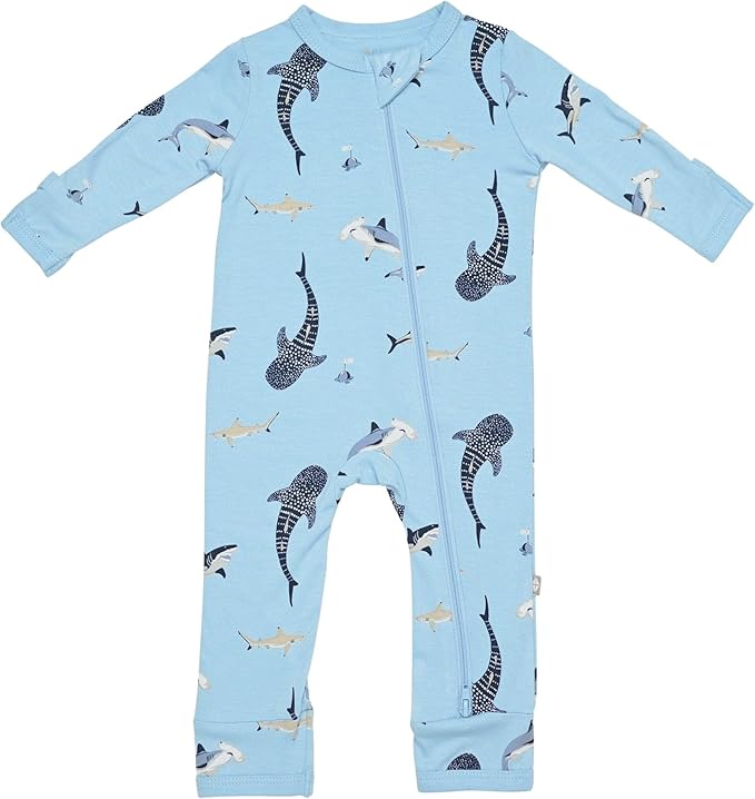 KYTE BABY Unisex Rayon Made From Bamboo Zippered Rompers 0-24 Months