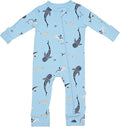KYTE BABY Unisex Rayon Made From Bamboo Zippered Rompers 0-24 Months