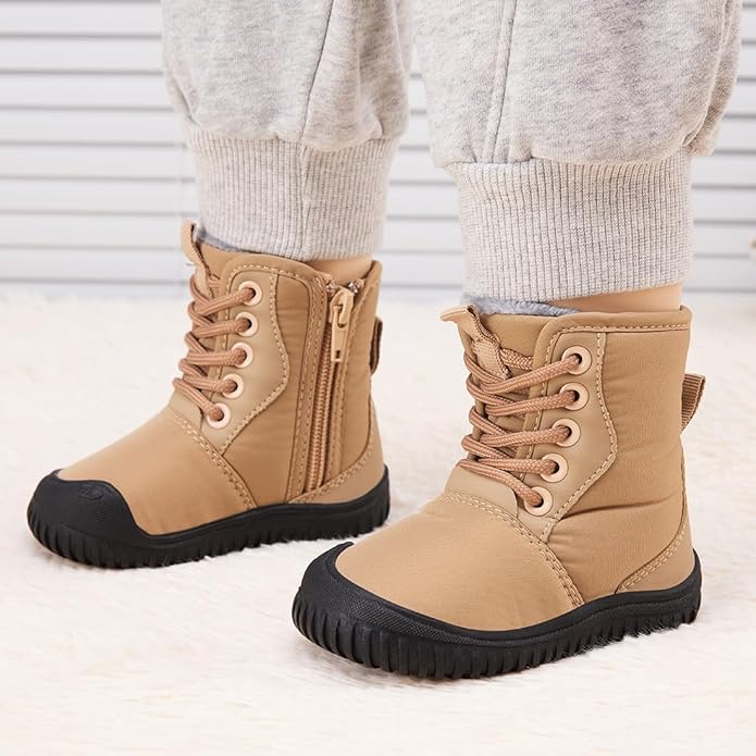 BMCiTYBM Toddler Baby Winter Snow Boots Boy Girl Faux Fur Warm Non Slip First Walking Infant Shoes