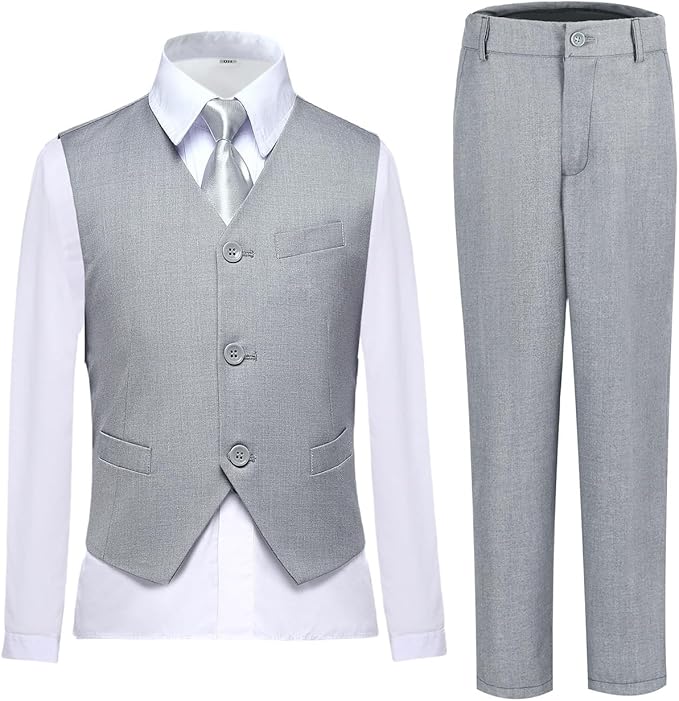Boys Vest Set Formal Dress Suits Wedding Outfit Dresswear