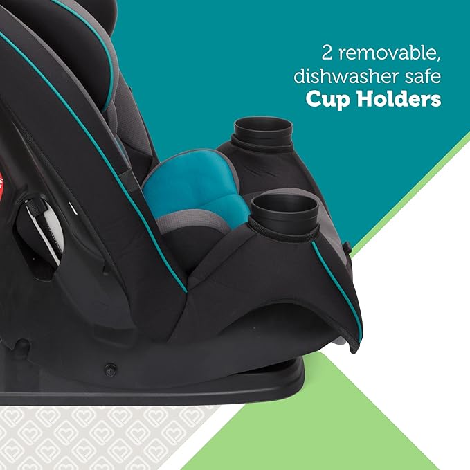 Safety 1st Grow and Go All-in-One Slim Convertible Car Seat, Rear Facing, 5-40 lbs, Forward Facing (30–65 lbs), High Back Booster Seat 40-100 pounds, Alaskan Blue