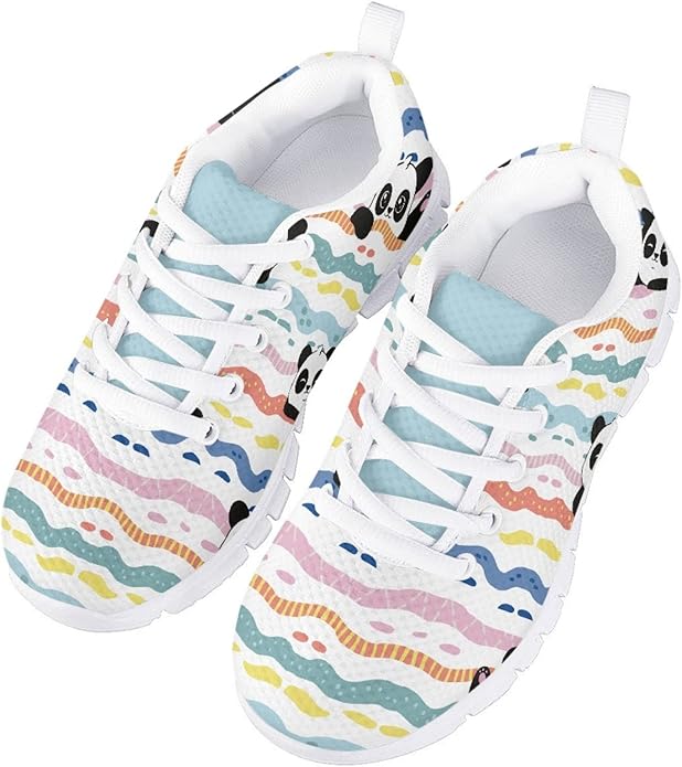 MARSVOVO First Shoes for Walking Boy Girl Athletic Lightweight Flexible Lace-up Breathable Running Shoes Casual Classic Comfortable Non Slip Play Sport Learning to Walk Toddler Girl Sneakers