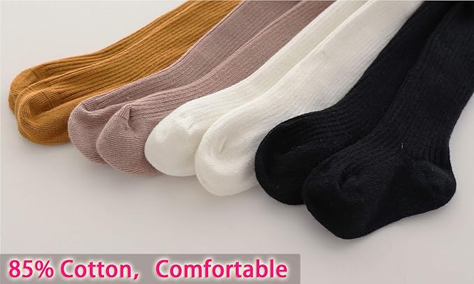 CECORC Baby Girls Tights Toddler Cable Knit Leggings Thick Cotton Infant Stockings Pantyhose 1-10T