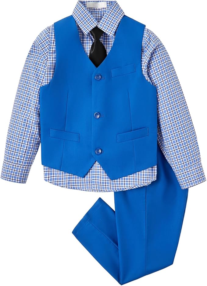 Boys Vest Set Formal Dress Suits Wedding Outfit Dresswear