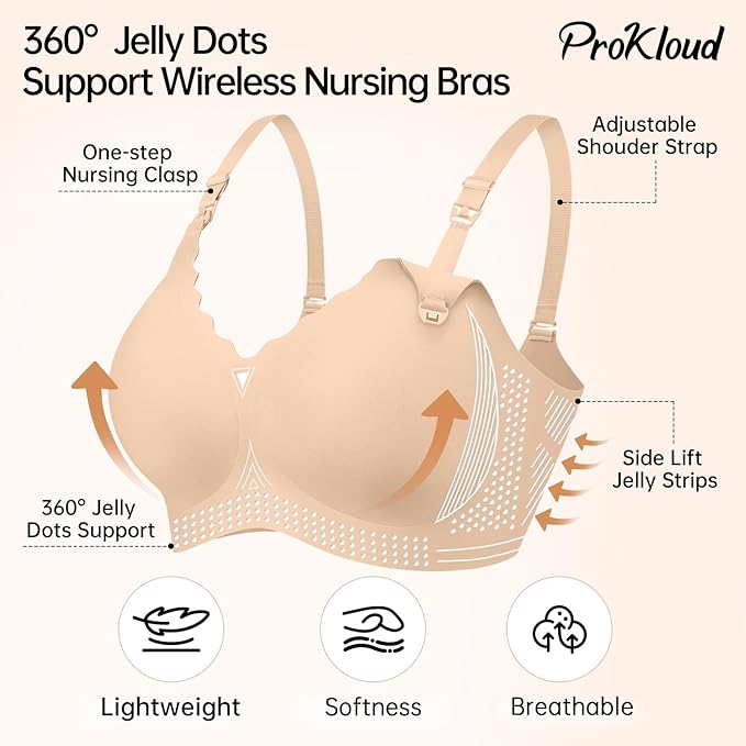 Nursing Bras for Breastfeeding Seamless Supportive Maternity Bras Women Comfort Pregnancy Sleep Bralette