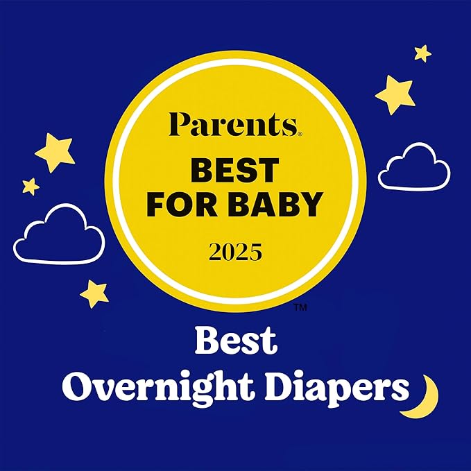 Huggies Size 5 Overnites Baby Diapers: Overnight Diapers, Size 5 (27+ lbs), 100 Ct (2 Packs of 50), Packaging May Vary
