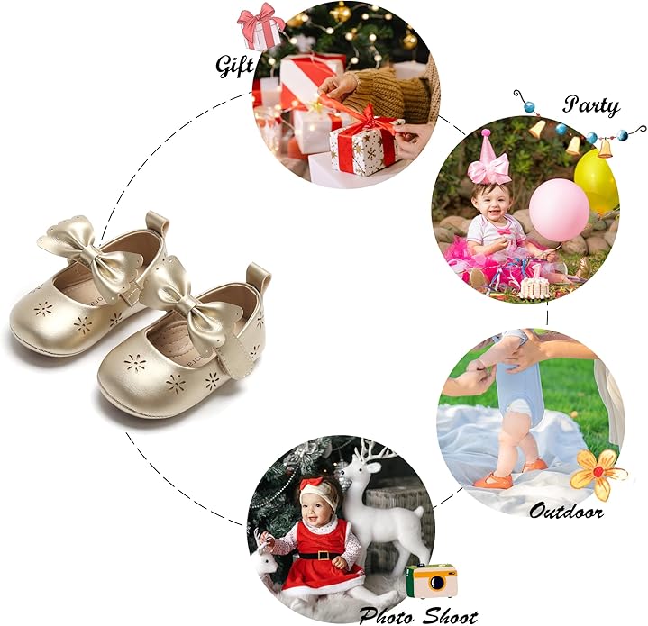 Soft Sole Baby Shoes - Infant Baby Walking Shoes Moccasins Rubber Sole Crib Shoes