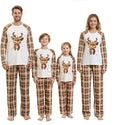 Awoscut Christmas Family Matching Pajamas Christmas Pjs Holiday Nightwear Sleepwear Sets Long Sleeve Pjs
