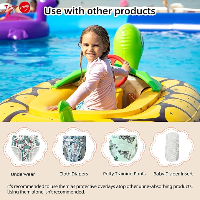 Joyo roy Plastic Diaper Covers Toddler Plastic Underwear for Potty Training Cloth Diaper Covers for Girls Rubber Pants for Toddlers Rubber Training Pants for Toddlers 4t Waterproof Underwear