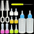 Pet Bottle Kit, Squeeze Liquid Replaceable Silicone Teat for Newborn Kittens, Puppies, Rabbits, Small Animals Replacement Teat Cat Feeding Bottle Feeding Tool